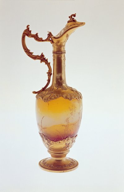 Ewer, mounted in silver gilt, Nancy, c.1870 by Emile Galle